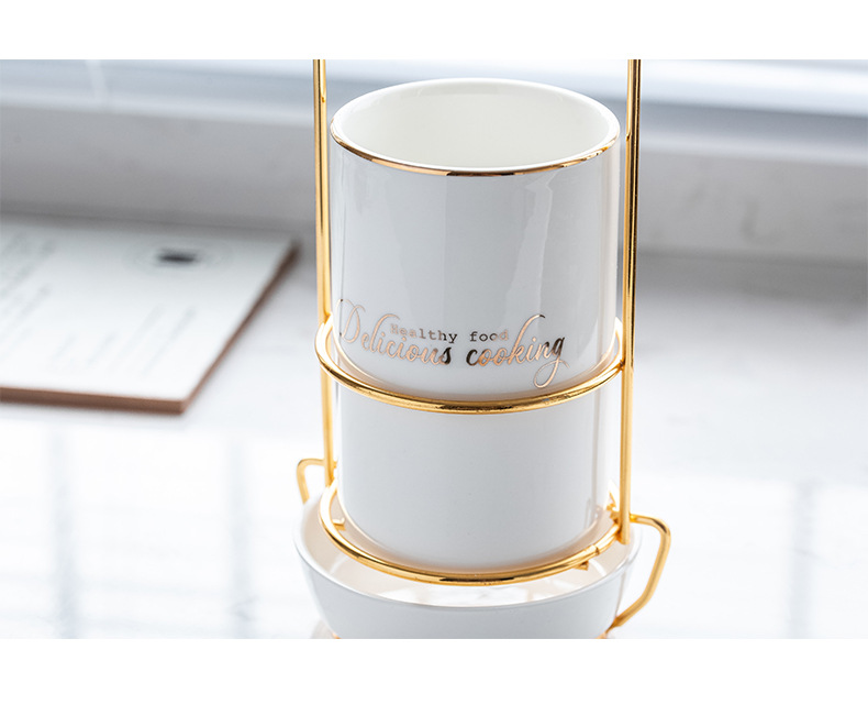 Light Luxury Ceramic Chopsticks Holder Household Kitchen Chopsticks Cage Chopsticks Draining Rack Creative Knife, Fork and Spoon Storage Draining Basket Light Luxury Ceramic Chopsticks Holder Household Kitchen Chopsticks Cage Chopsticks Draining Rack Creative Knife, Fork and Spoon Storage Draining Basket