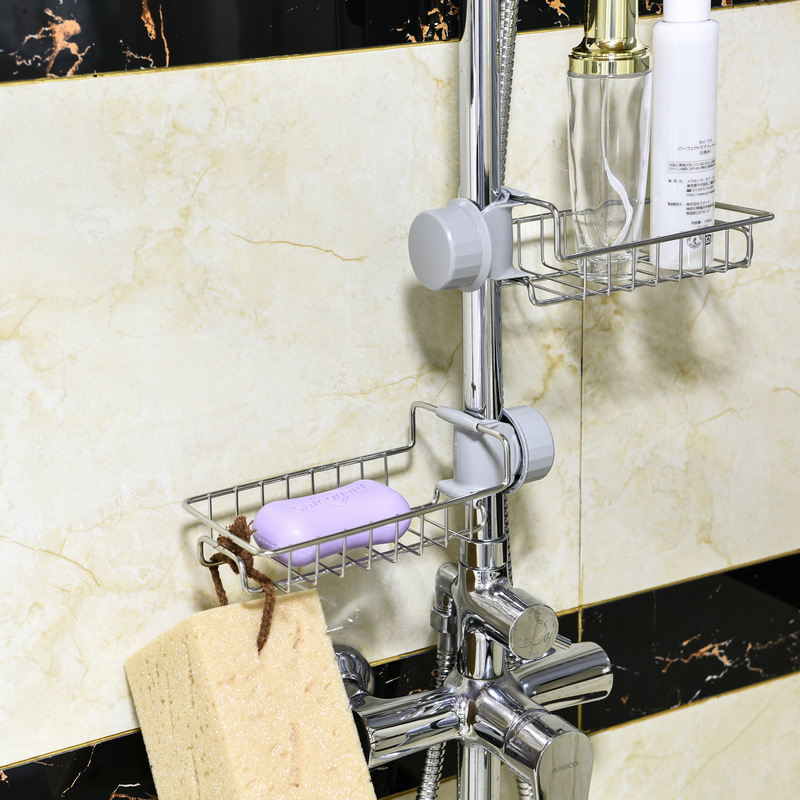 304 Stainless Steel Faucet Storage Rack Rag Storage Rack Kitchen Supplies Sink Sponge Draining Rack Chopsticks Cage Holder