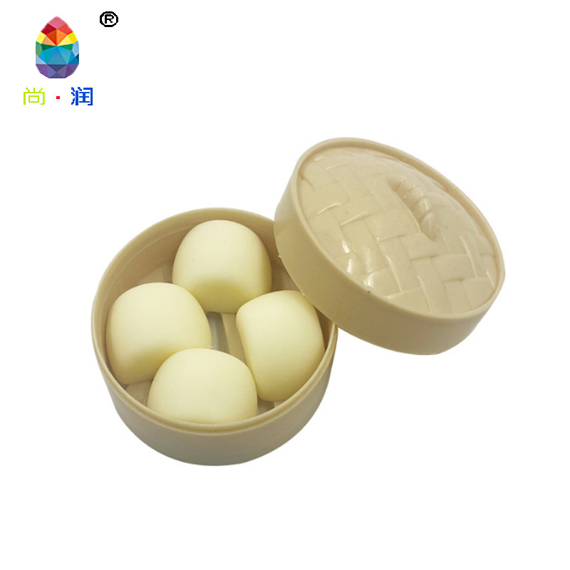 Tiktok Same Simulation Decompression Steamed Stuffed Bun Vent Squeezing Toy Toy Net Red Small Cage Bag Slow Rebound Decompression Cha Siu Bao