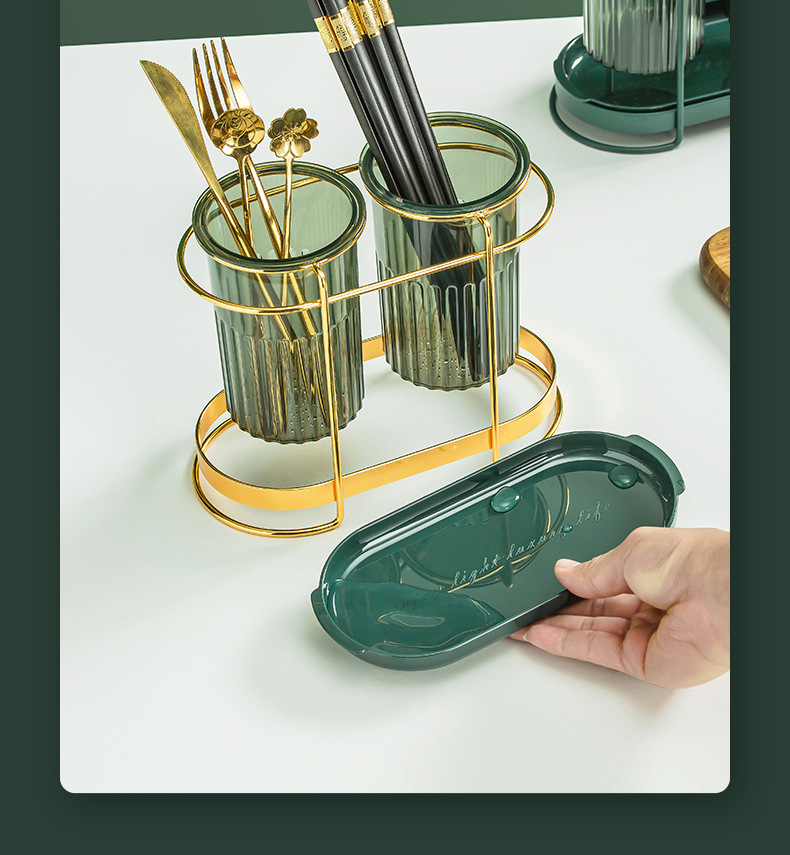 Light Luxury Chopsticks Rack Household Chopstick Barrel Drain Chopsticks Tube Wall-Mounted Kitchen Storage Box Chopsticks Basket Chopsticks Cage Light Luxury Chopsticks Rack Household Chopstick Barrel Drain Chopsticks Tube Wall-Mounted Kitchen Storage Box Chopsticks Basket Chopsticks Cage