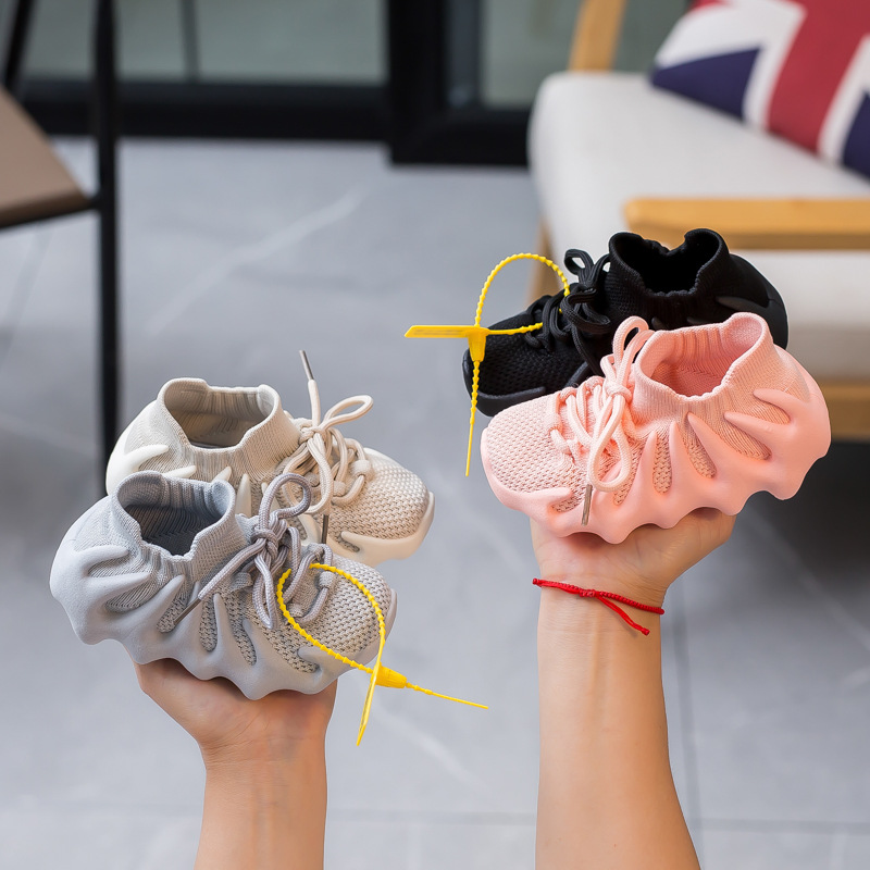21 Autumn New Children Octopus Coconut Shoes Boys Breathable Small Cage Bag Volcano Sports Shoes Baby Girl Sock Shoes