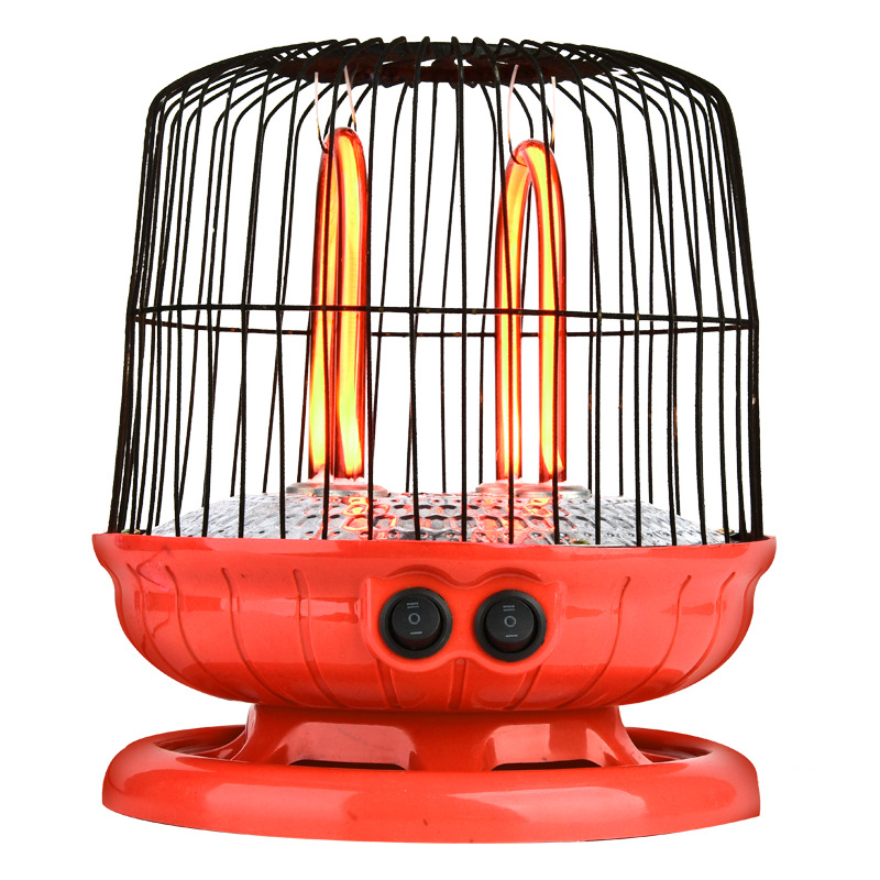 Electric Heater Large Disc Quartz Red Tube Bird Cage Electric Heating Stove Household Energy Saving Small Desktop Fire