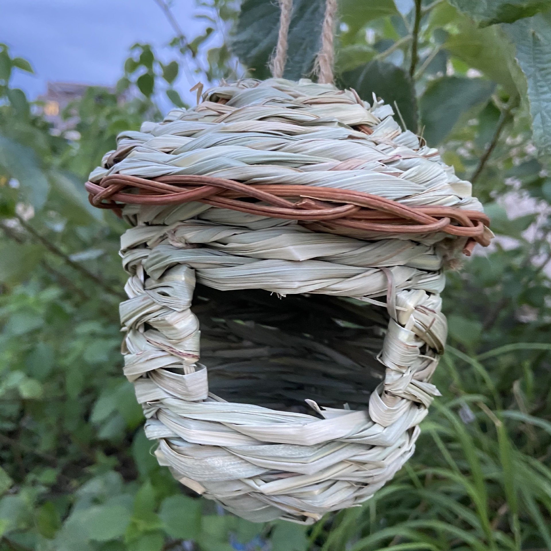Cross-Border Supply Popular Pet Supplies Hand-Woven Bird Nest Ecological Bird Cage Decoration Garden Natural Landscape Bird Nest