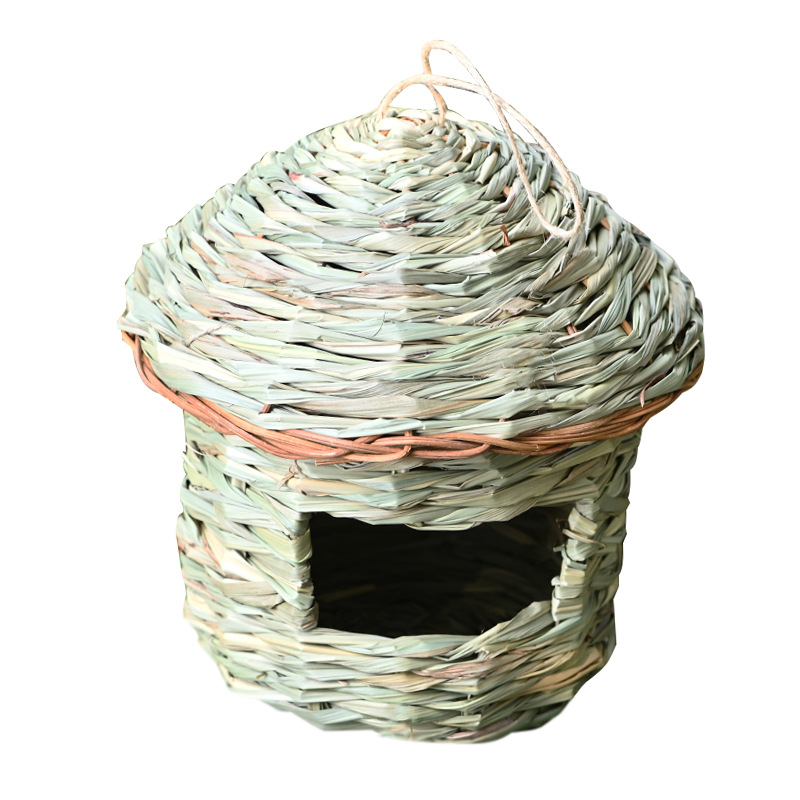 Cross-Border Supply Popular Pet Supplies Hand-Woven Bird Nest Ecological Bird Cage Decoration Garden Natural Landscape Bird Nest