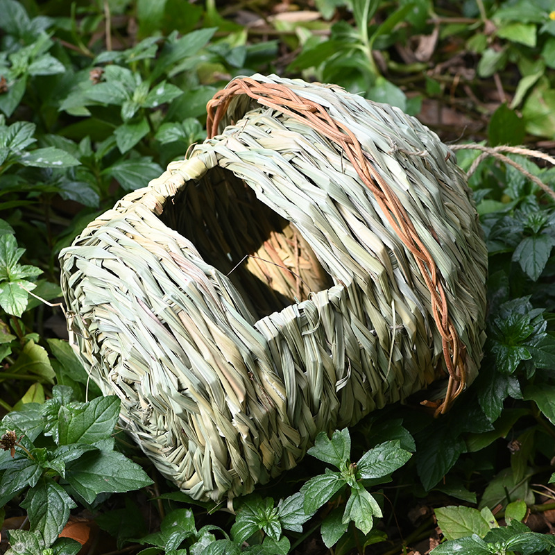 Cross-Border Supply Popular Pet Supplies Hand-Woven Bird Nest Ecological Bird Cage Decoration Garden Natural Landscape Bird Nest