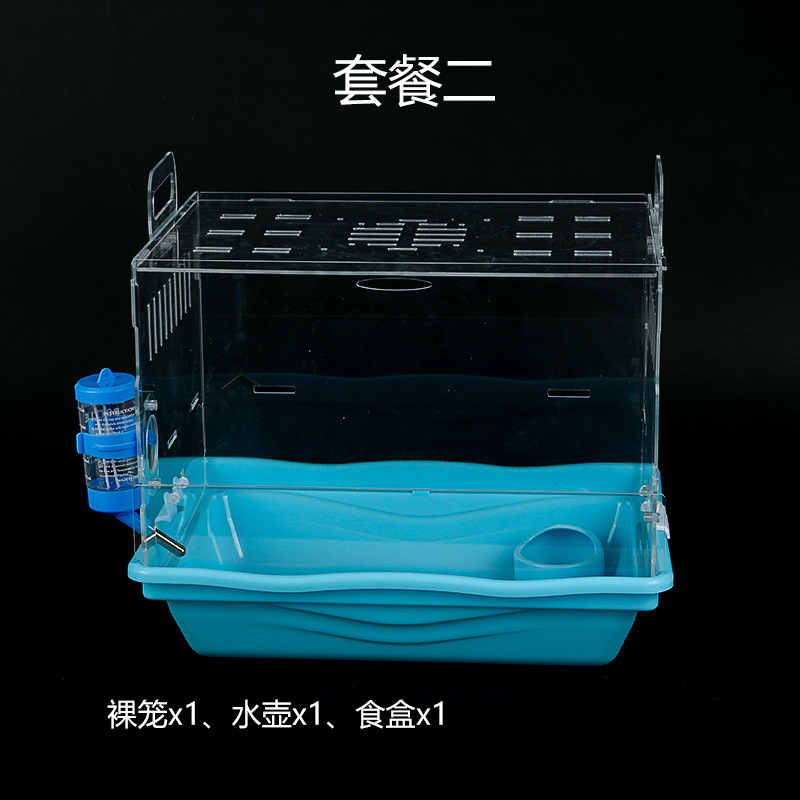 Tray Hamster Cage Acrylic Double Large Villa Nest Package Supplies Set Complete Cheap Large