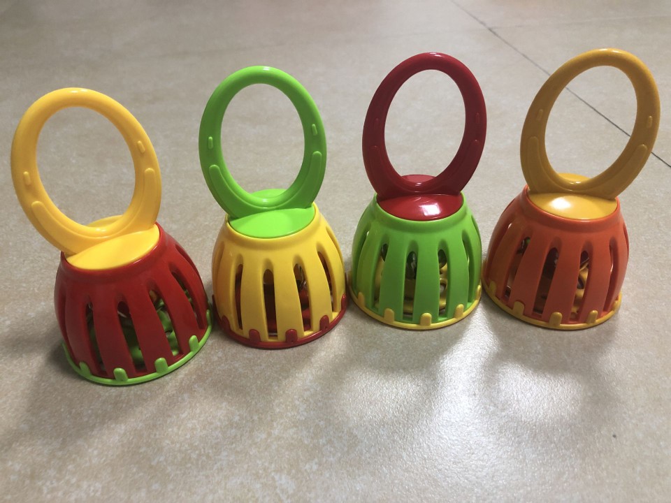 Cage Bell Orff Musical Instrument Cage Bell 3 Colors Mixed Batch Factory Wholesale Price
