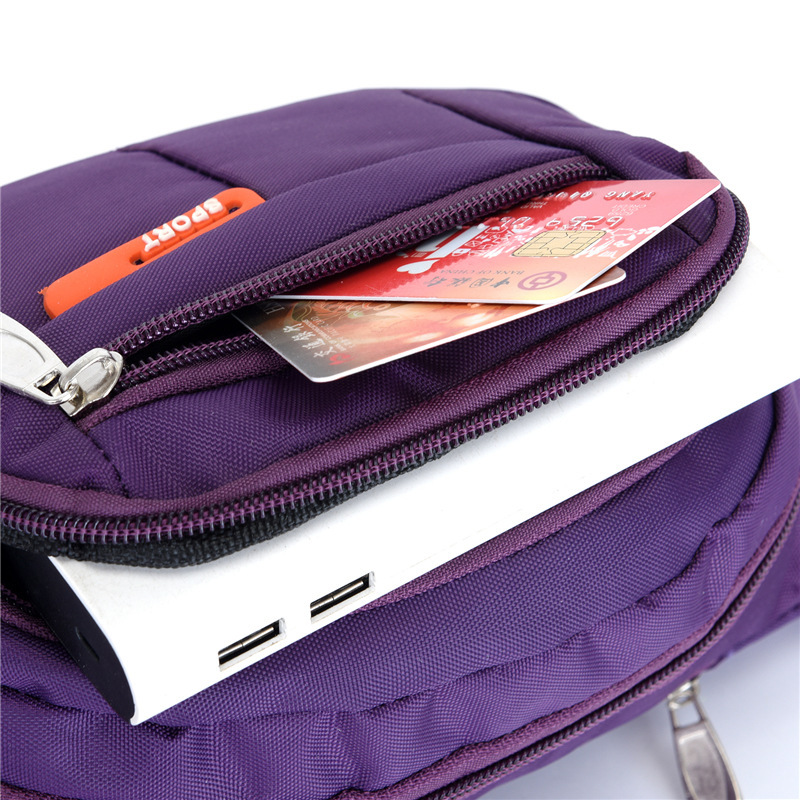 New Waist Bag Men&#039;s and Women&#039;s Multi-Functional Large Capacity Water-Resistant and Wear-Resistant Outdoor Sports Mobile Phone Wallet Cash Register Business Bag