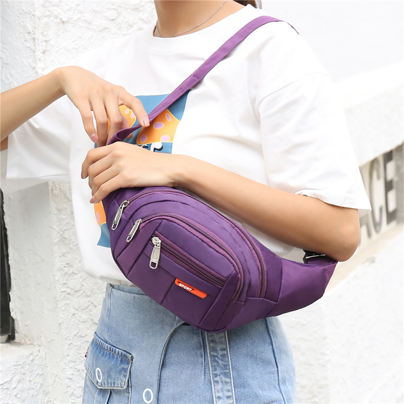 New Waist Bag Men&#039;s and Women&#039;s Multi-Functional Large Capacity Water-Resistant and Wear-Resistant Outdoor Sports Mobile Phone Wallet Cash Register Business Bag