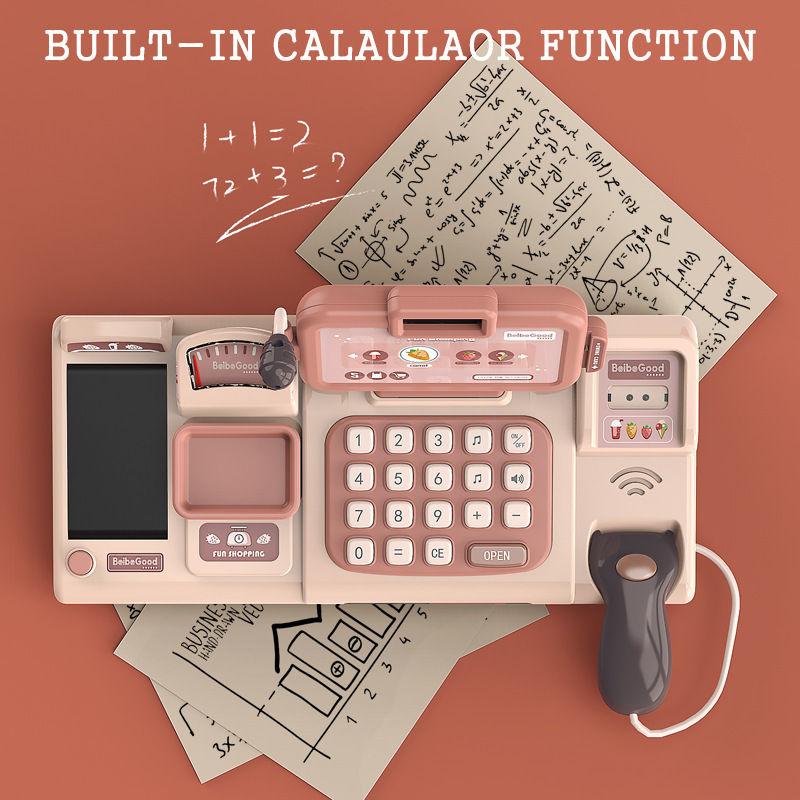 Cross-Border Children's Intelligent Voice Recognition Cash Register Toy Scanning Sound Amplifier Calculator Mobile Payment Cash Register Cross-Border Children's Intelligent Voice Recognition Cash Register Toy Scanning Sound Amplifier Calculator Mobile Payment Cash Register