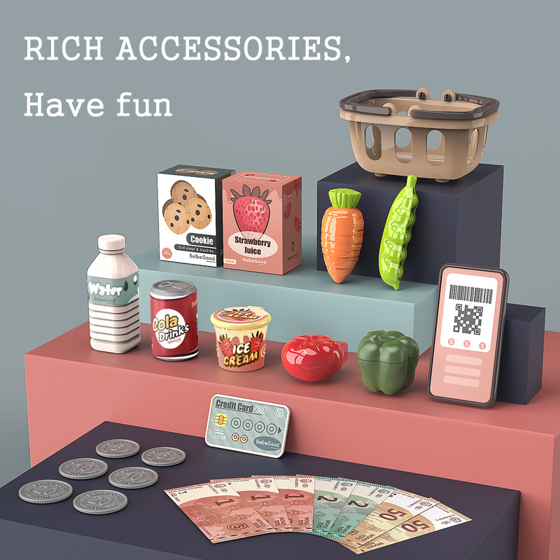 Cross-Border Children's Intelligent Voice Recognition Cash Register Toy Scanning Sound Amplifier Calculator Mobile Payment Cash Register Cross-Border Children's Intelligent Voice Recognition Cash Register Toy Scanning Sound Amplifier Calculator Mobile Payment Cash Register