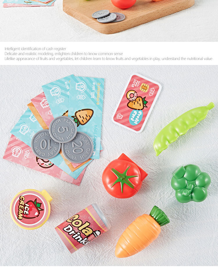 Children's Supermarket Shopping Cash Register Toy Play House Xiaoling Beibi Valley Simulation Cash Register Set Boys and Girls Children's Supermarket Shopping Cash Register Toy Play House Xiaoling Beibi Valley Simulation Cash Register Set Boys and Girls