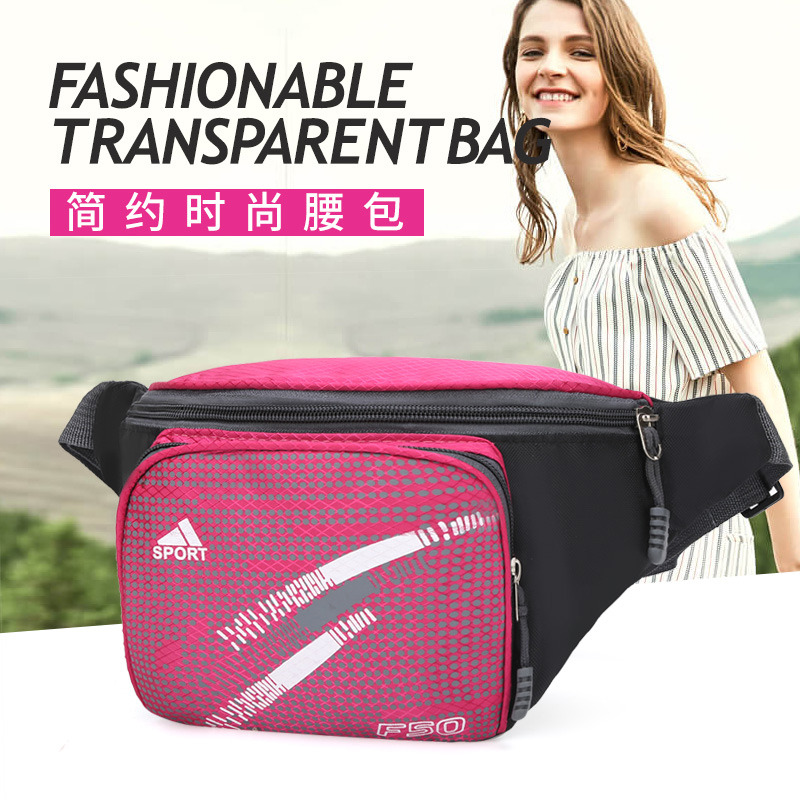 New Exercise Belt Bag for Men and Women Canvas Multi-Functional Oxford Large Capacity Cash Bags Mobile Phone Men&#039;s Cash Register Business Bag