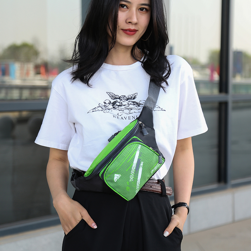 New Exercise Belt Bag for Men and Women Canvas Multi-Functional Oxford Large Capacity Cash Bags Mobile Phone Men&#039;s Cash Register Business Bag