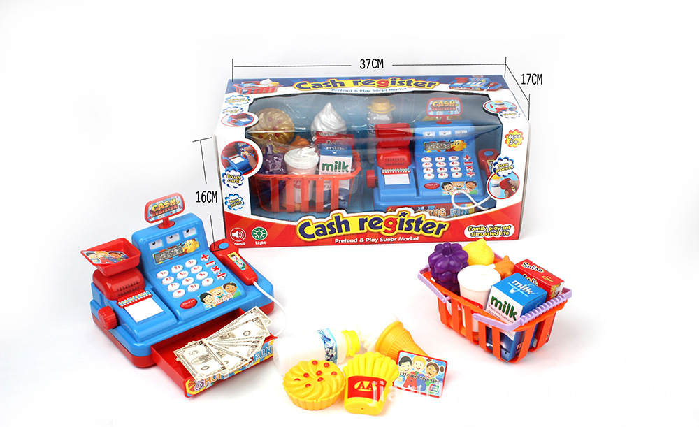 The supermarket simulates cash register for children's kindergarten interactive games birthday gift toys. The supermarket simulates cash register for children's kindergarten interactive games birthday gift toys.