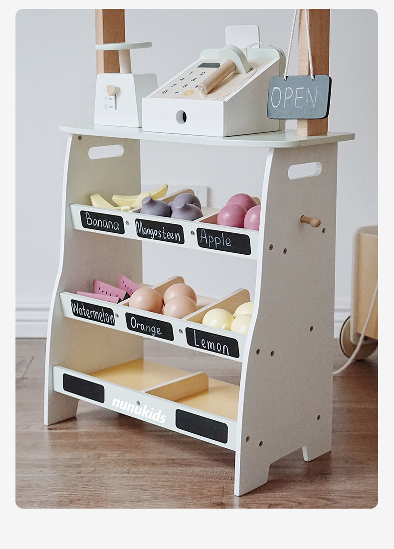 Children's Simulation Selling Fruit and Vegetable Canteen Supermarket Cash Register Toy Girls Playing House Set 3-6 Years Old 4 Children's Simulation Selling Fruit and Vegetable Canteen Supermarket Cash Register Toy Girls Playing House Set 3-6 Years Old 4