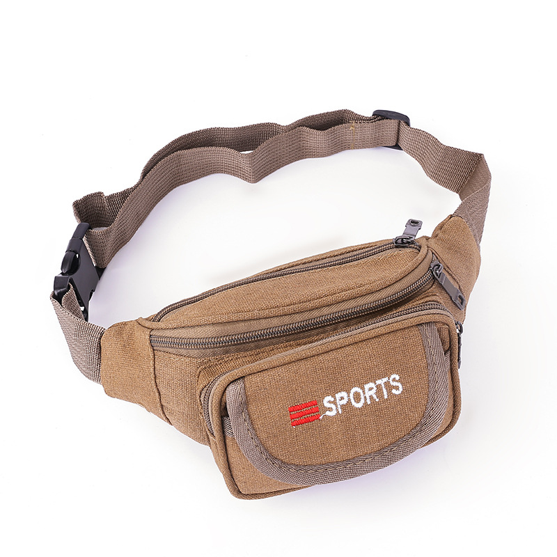 New Waist Bag Men's and Women's Multifunctional Multi-Layer Canvas Cash Register Business Bag Wear-Resistant Outdoor Sports Mobile Phone Bag Wallet New Waist Bag Men's and Women's Multifunctional Multi-Layer Canvas Cash Register Business Bag Wear-Resistant Outdoor Sports Mobile Phone Bag Wallet