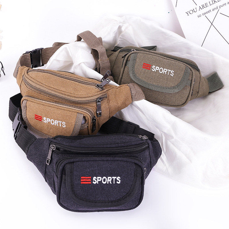 New Waist Bag Men's and Women's Multifunctional Multi-Layer Canvas Cash Register Business Bag Wear-Resistant Outdoor Sports Mobile Phone Bag Wallet New Waist Bag Men's and Women's Multifunctional Multi-Layer Canvas Cash Register Business Bag Wear-Resistant Outdoor Sports Mobile Phone Bag Wallet