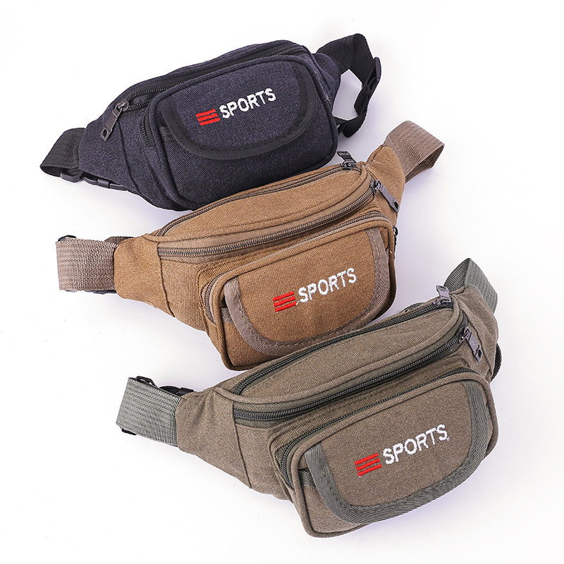 New Waist Bag Men's and Women's Multifunctional Multi-Layer Canvas Cash Register Business Bag Wear-Resistant Outdoor Sports Mobile Phone Bag Wallet New Waist Bag Men's and Women's Multifunctional Multi-Layer Canvas Cash Register Business Bag Wear-Resistant Outdoor Sports Mobile Phone Bag Wallet
