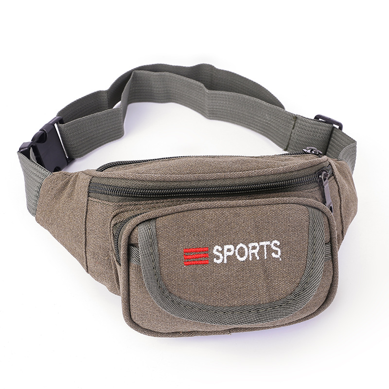 New Waist Bag Men's and Women's Multifunctional Multi-Layer Canvas Cash Register Business Bag Wear-Resistant Outdoor Sports Mobile Phone Bag Wallet New Waist Bag Men's and Women's Multifunctional Multi-Layer Canvas Cash Register Business Bag Wear-Resistant Outdoor Sports Mobile Phone Bag Wallet