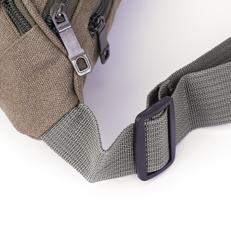 New Waist Bag Men's and Women's Multifunctional Multi-Layer Canvas Cash Register Business Bag Wear-Resistant Outdoor Sports Mobile Phone Bag Wallet New Waist Bag Men's and Women's Multifunctional Multi-Layer Canvas Cash Register Business Bag Wear-Resistant Outdoor Sports Mobile Phone Bag Wallet