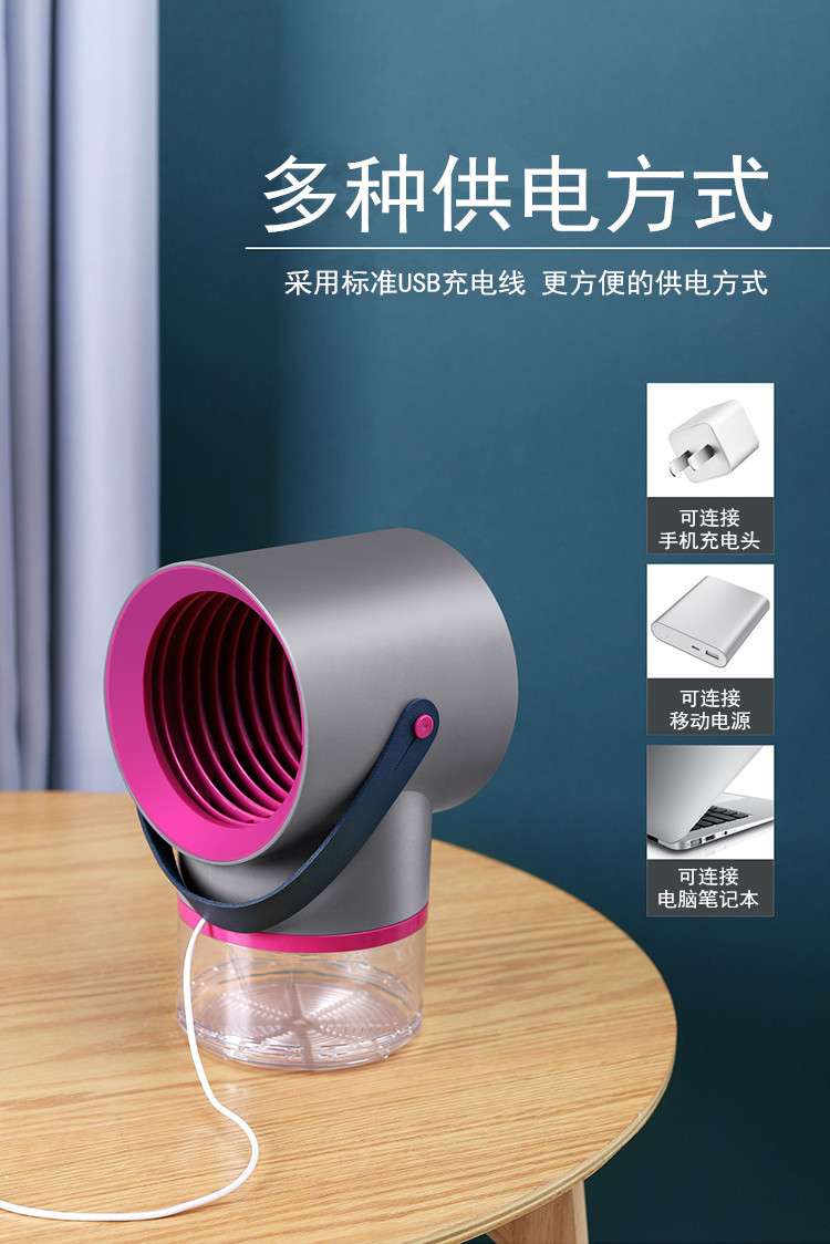 2020 New USB Photocatalyst Mosquito Killing Lamp Household Fly Killing Mosquito Repellent Mosquito Killer Mosquito Trap Lamp Factory Supply