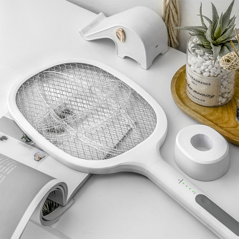 USB Rechargeable Mosquito Swatter Indoor Lithium Battery Electric Mosquito Swatter Summer Dual-Use Mosquito Killer Electrical Appliance Factory Wholesale