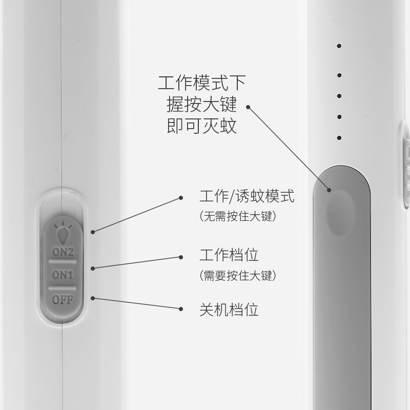 USB Rechargeable Mosquito Swatter Indoor Lithium Battery Electric Mosquito Swatter Summer Dual-Use Mosquito Killer Electrical Appliance Factory Wholesale