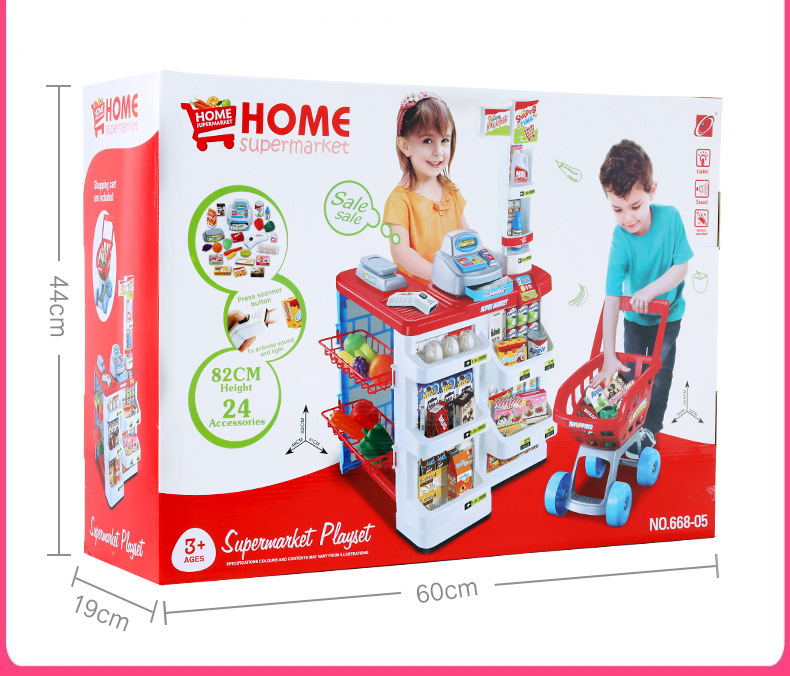 Play House Children's Kitchen Kitchenware Cooking Toys Workbench Quick Bar Supermarket Stall Shopping Cart Cash Register Play House Children's Kitchen Kitchenware Cooking Toys Workbench Quick Bar Supermarket Stall Shopping Cart Cash Register