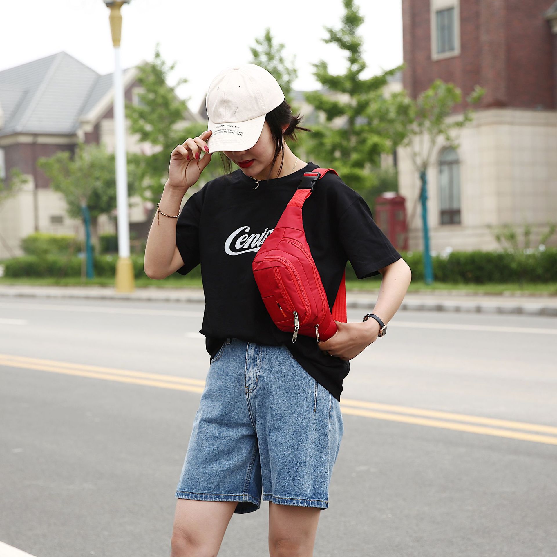 Multifunctional Waist Bag Chest Bag Large Capacity Men&#039;s and Women&#039;s Cash Register Business Bag Outdoor Sports Cycling Phone Bag Backpack