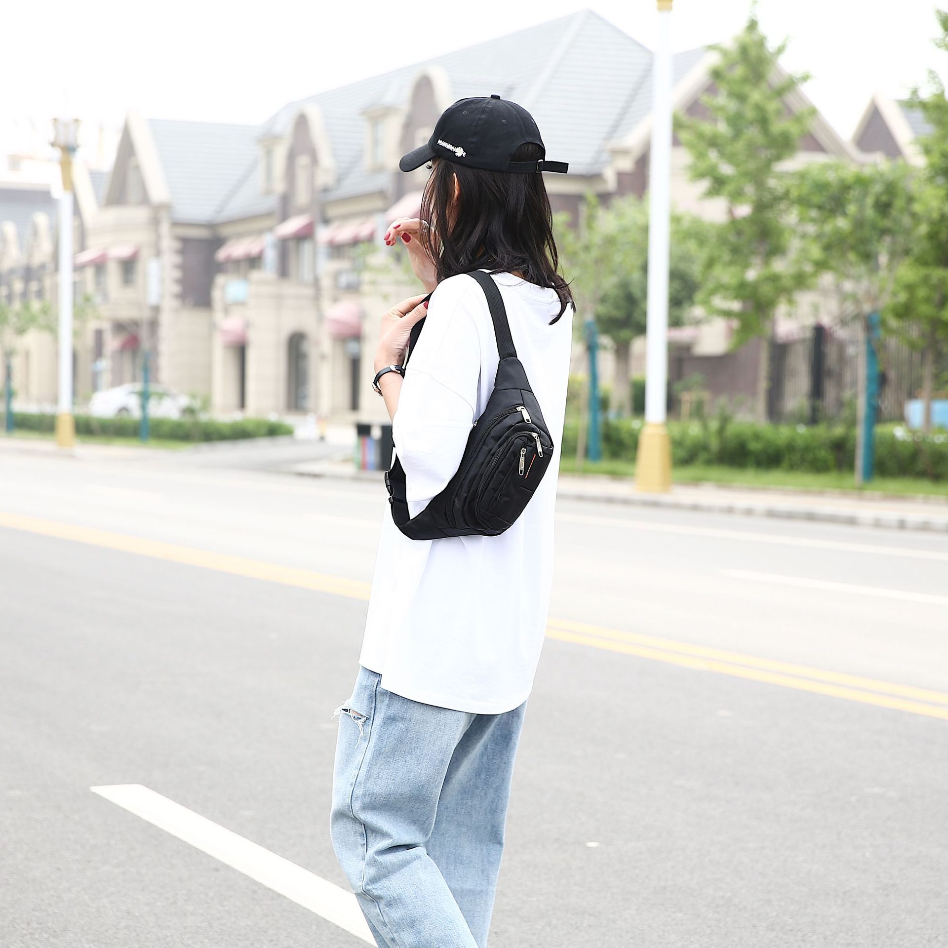 Multifunctional Waist Bag Chest Bag Large Capacity Men&#039;s and Women&#039;s Cash Register Business Bag Outdoor Sports Cycling Phone Bag Backpack