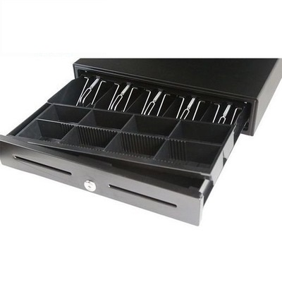 Cash register cash box steel cash box eight compartments three locks Cash register cash box steel cash box eight compartments three locks