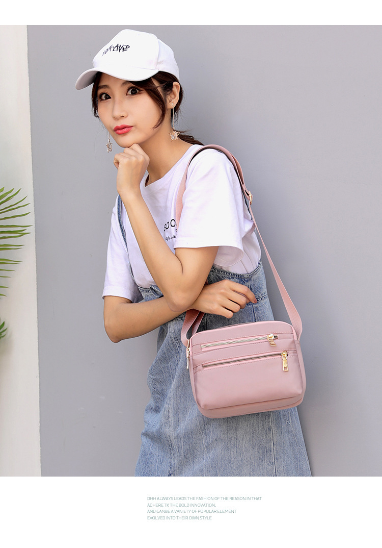 Multi-Layer Zipper Oxford Cloth Small Bag Casual Messenger Bag Large Capacity Cash Register Business Bag Women's Shoulder Lightweight Mom Bag Multi-Layer Zipper Oxford Cloth Small Bag Casual Messenger Bag Large Capacity Cash Register Business Bag Women's Shoulder Lightweight Mom Bag
