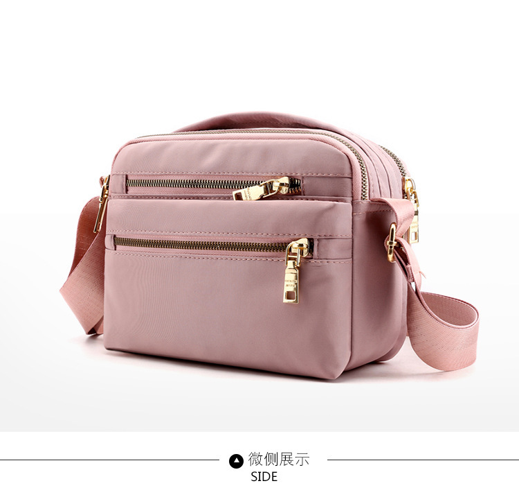Multi-Layer Zipper Oxford Cloth Small Bag Casual Messenger Bag Large Capacity Cash Register Business Bag Women's Shoulder Lightweight Mom Bag Multi-Layer Zipper Oxford Cloth Small Bag Casual Messenger Bag Large Capacity Cash Register Business Bag Women's Shoulder Lightweight Mom Bag