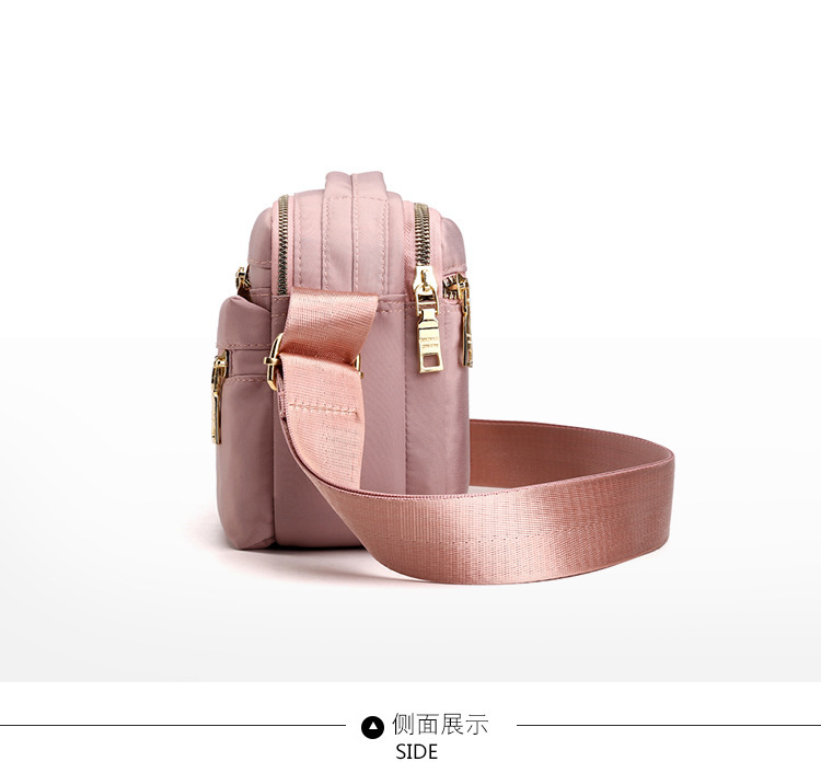 Multi-Layer Zipper Oxford Cloth Small Bag Casual Messenger Bag Large Capacity Cash Register Business Bag Women's Shoulder Lightweight Mom Bag Multi-Layer Zipper Oxford Cloth Small Bag Casual Messenger Bag Large Capacity Cash Register Business Bag Women's Shoulder Lightweight Mom Bag
