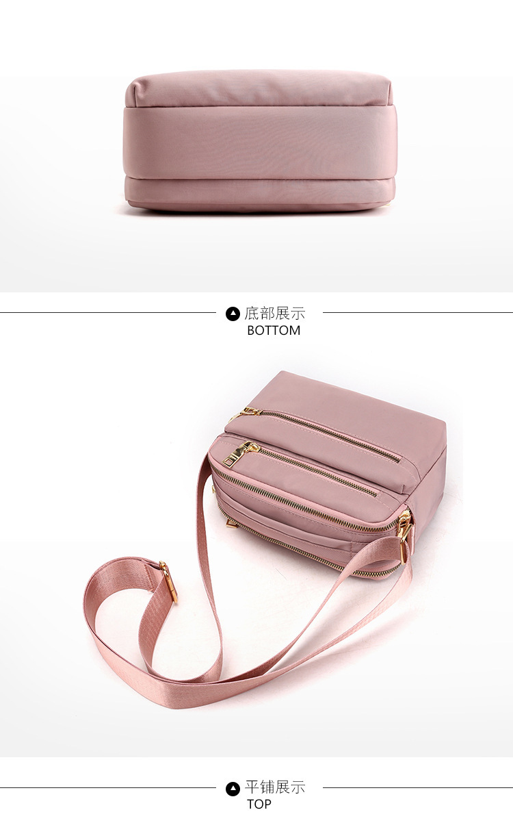Multi-Layer Zipper Oxford Cloth Small Bag Casual Messenger Bag Large Capacity Cash Register Business Bag Women's Shoulder Lightweight Mom Bag Multi-Layer Zipper Oxford Cloth Small Bag Casual Messenger Bag Large Capacity Cash Register Business Bag Women's Shoulder Lightweight Mom Bag