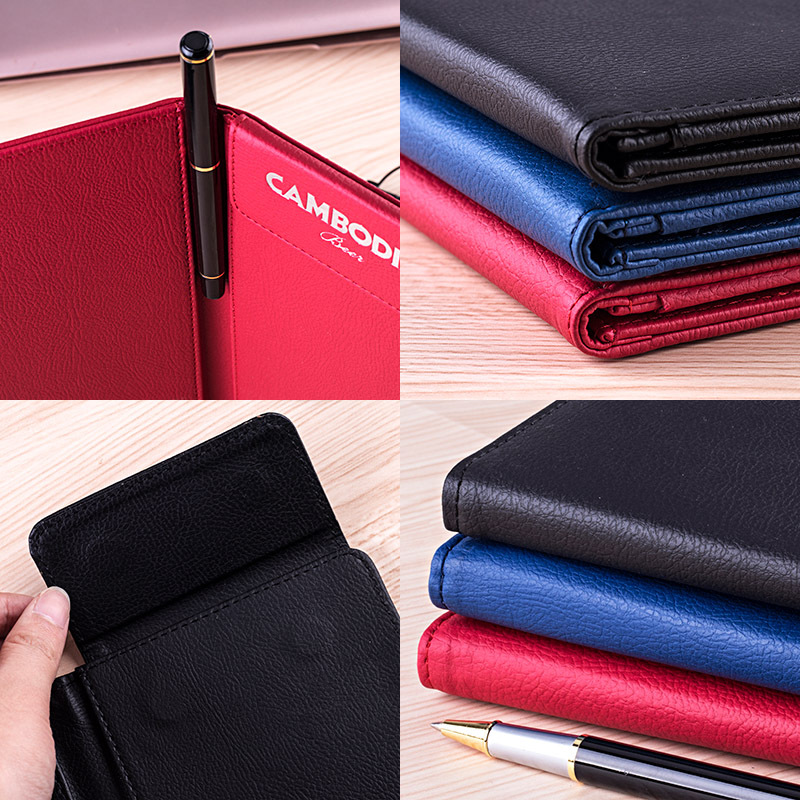 Factory Supply Hotel Leather Cash Register Restaurant Menu Clip Checkout Receipt Bill Can Be Quoted as Pictures and Samples