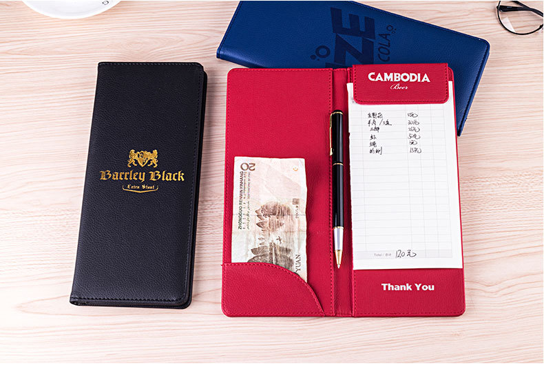 Factory Supply Hotel Leather Cash Register Restaurant Menu Clip Checkout Receipt Bill Can Be Quoted as Pictures and Samples Factory Supply Hotel Leather Cash Register Restaurant Menu Clip Checkout Receipt Bill Can Be Quoted as Pictures and Samples