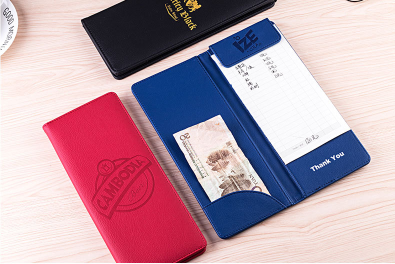 Factory Supply Hotel Leather Cash Register Restaurant Menu Clip Checkout Receipt Bill Can Be Quoted as Pictures and Samples Factory Supply Hotel Leather Cash Register Restaurant Menu Clip Checkout Receipt Bill Can Be Quoted as Pictures and Samples