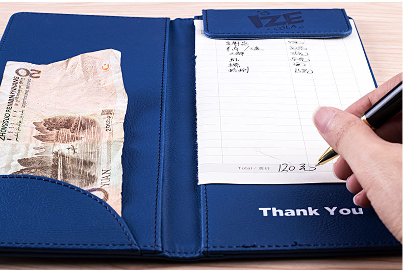 Factory Supply Hotel Leather Cash Register Restaurant Menu Clip Checkout Receipt Bill Can Be Quoted as Pictures and Samples Factory Supply Hotel Leather Cash Register Restaurant Menu Clip Checkout Receipt Bill Can Be Quoted as Pictures and Samples