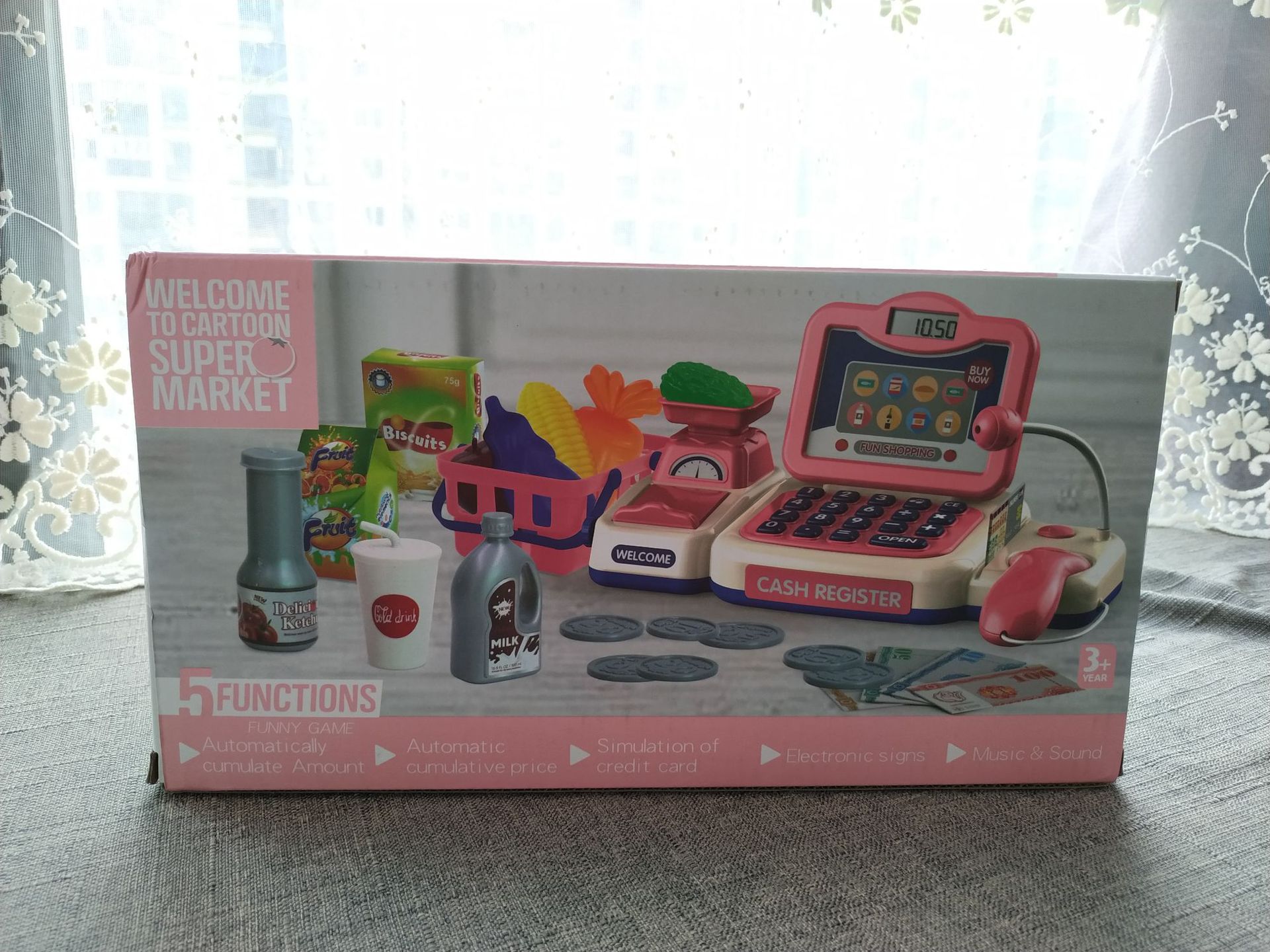 Cross-Border New Arrival Children Play House Supermarket Cash Register Intelligent Voice Scanning Card Swiping Multifunctional Baby Toys Cross-Border New Arrival Children Play House Supermarket Cash Register Intelligent Voice Scanning Card Swiping Multifunctional Baby Toys