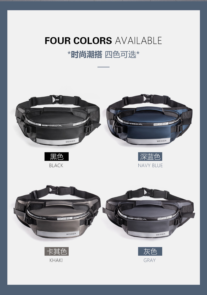 Waist Bag Men's and Women's Multi-Functional Large Capacity Waterproof Cash Register Business Bag Wearable and Trendy Outdoor Sports Mobile Phone Wallet Waist Bag Men's and Women's Multi-Functional Large Capacity Waterproof Cash Register Business Bag Wearable and Trendy Outdoor Sports Mobile Phone Wallet