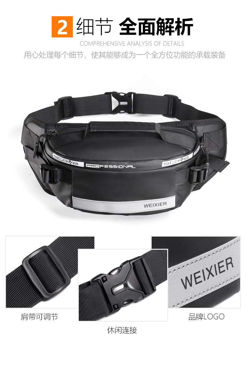 Waist Bag Men's and Women's Multi-Functional Large Capacity Waterproof Cash Register Business Bag Wearable and Trendy Outdoor Sports Mobile Phone Wallet Waist Bag Men's and Women's Multi-Functional Large Capacity Waterproof Cash Register Business Bag Wearable and Trendy Outdoor Sports Mobile Phone Wallet