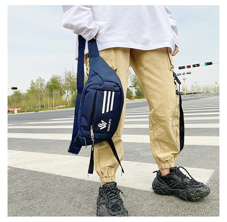 Wholesale Customized Men and Women Casual Waist Bag Cash Register Cell Phone Storage Bag Nylon Sports Shoulder Bag Crossbody Chest Bag Wholesale Customized Men and Women Casual Waist Bag Cash Register Cell Phone Storage Bag Nylon Sports Shoulder Bag Crossbody Chest Bag