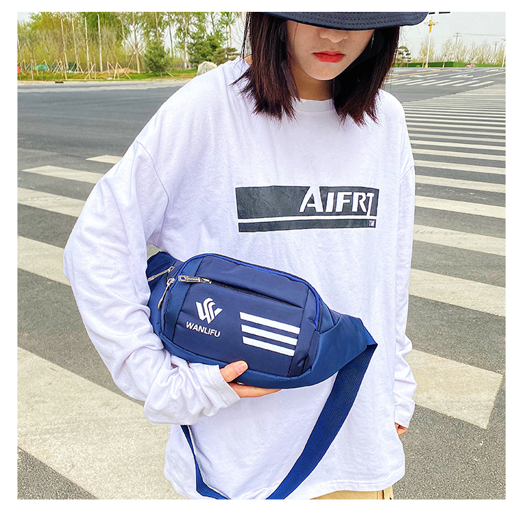 Wholesale Customized Men and Women Casual Waist Bag Cash Register Cell Phone Storage Bag Nylon Sports Shoulder Bag Crossbody Chest Bag Wholesale Customized Men and Women Casual Waist Bag Cash Register Cell Phone Storage Bag Nylon Sports Shoulder Bag Crossbody Chest Bag