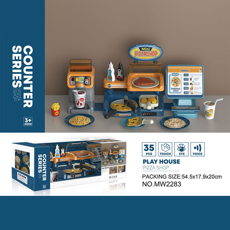 Boys and Girls Children Play House Simulation Supermarket Ice Cream Set Hamburger Blender Shopping Cash Register Toys Boys and Girls Children Play House Simulation Supermarket Ice Cream Set Hamburger Blender Shopping Cash Register Toys