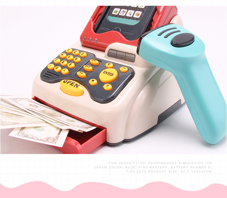 Xiaomingxing Children Play House Supermarket Toy Simulation Cash Register Shelf Shopping Cart Toy Set One Product Dropshipping Xiaomingxing Children Play House Supermarket Toy Simulation Cash Register Shelf Shopping Cart Toy Set One Product Dropshipping