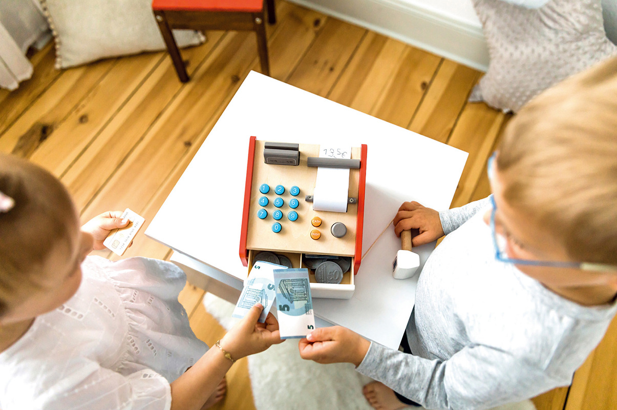 Factory Direct Sales Export Original Wooden Simulation Cash Register Collection Desk Children Counting Money Coin Play House Toy Factory Direct Sales Export Original Wooden Simulation Cash Register Collection Desk Children Counting Money Coin Play House Toy