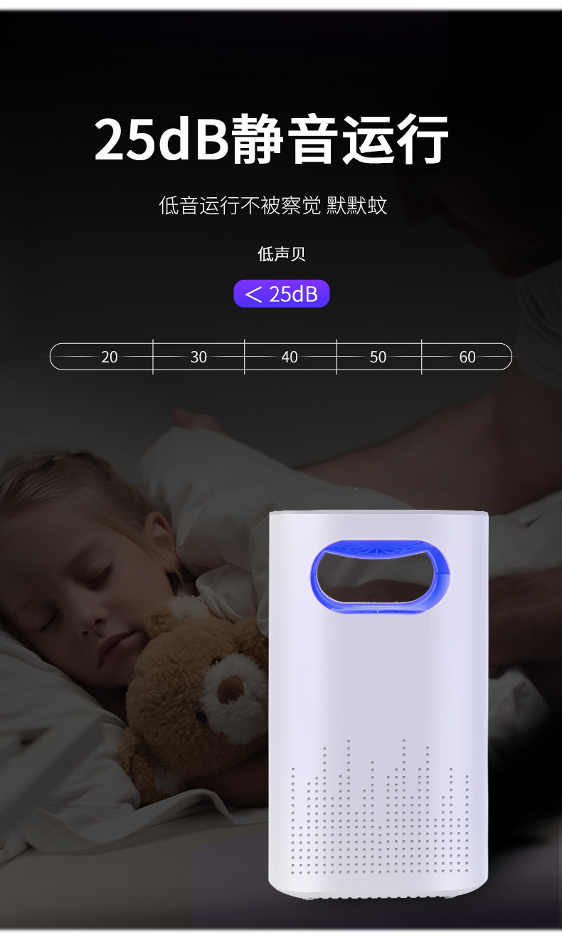 Cross-Border Custom Mosquito Killing Lamp Photocatalyst Mosquito Killer Household Led Mosquito Remover Mosquito Trap Lamp Mosquito Killer Gift Manufacturer