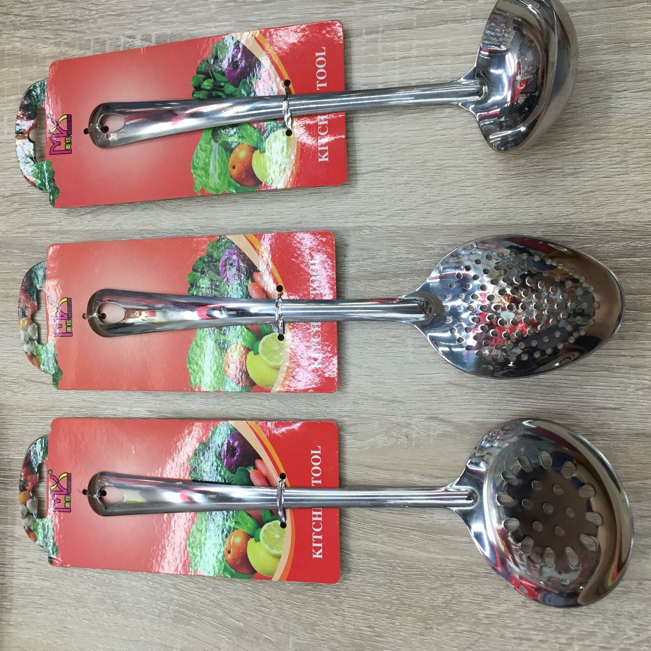 Stainless steel spoon spoon, colander fleshhooks powder delicate food grilled little kitchen supplies